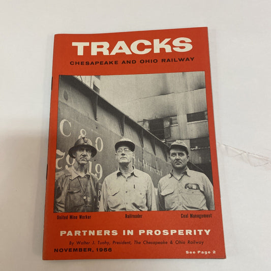 November 1956 TRACKS MAGAZINE CHESAPEAKE & OHIO RAILROAD RR TRAINS  