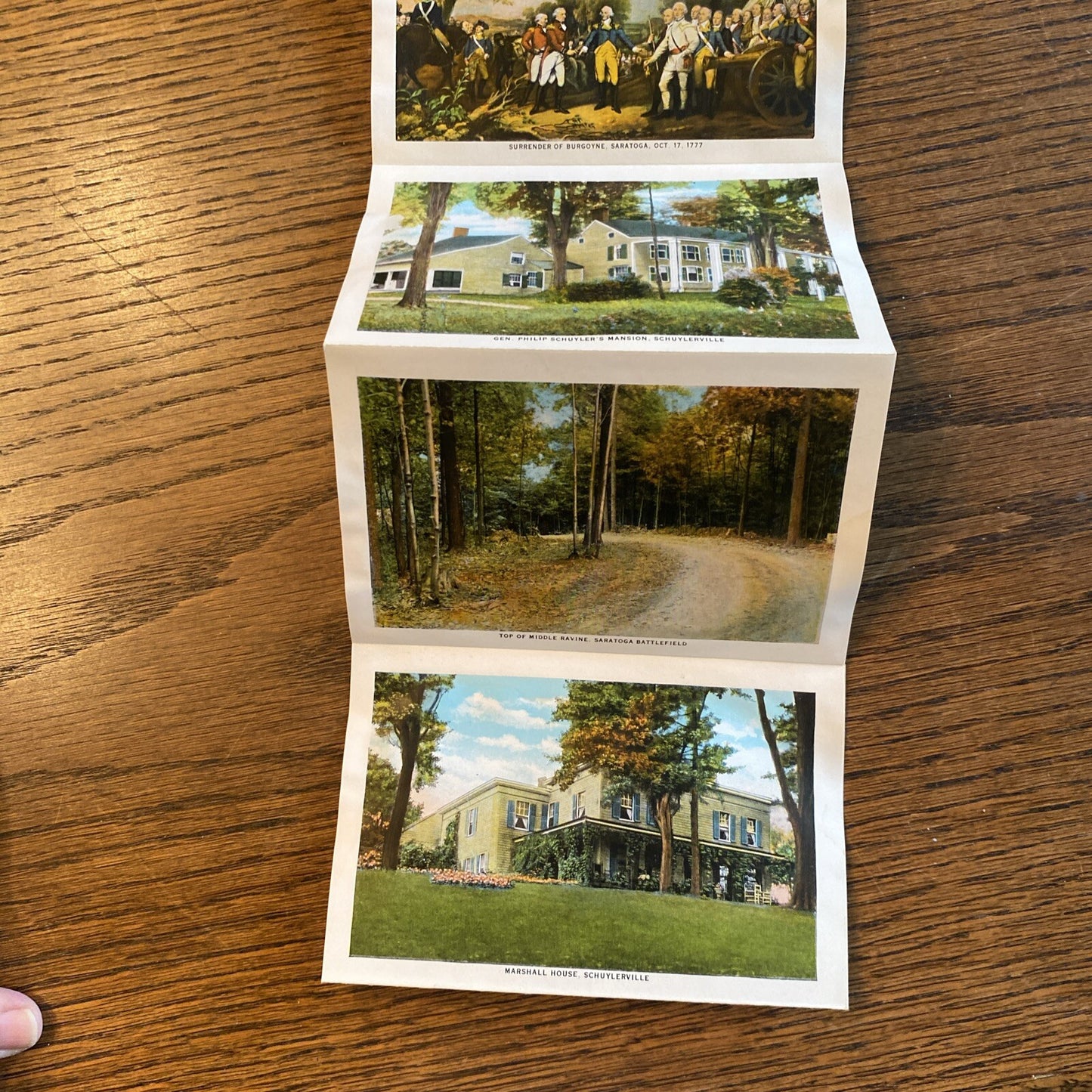 Saratoga Battlefield Bemis Heights New York NY Postcard Souvenir Folder