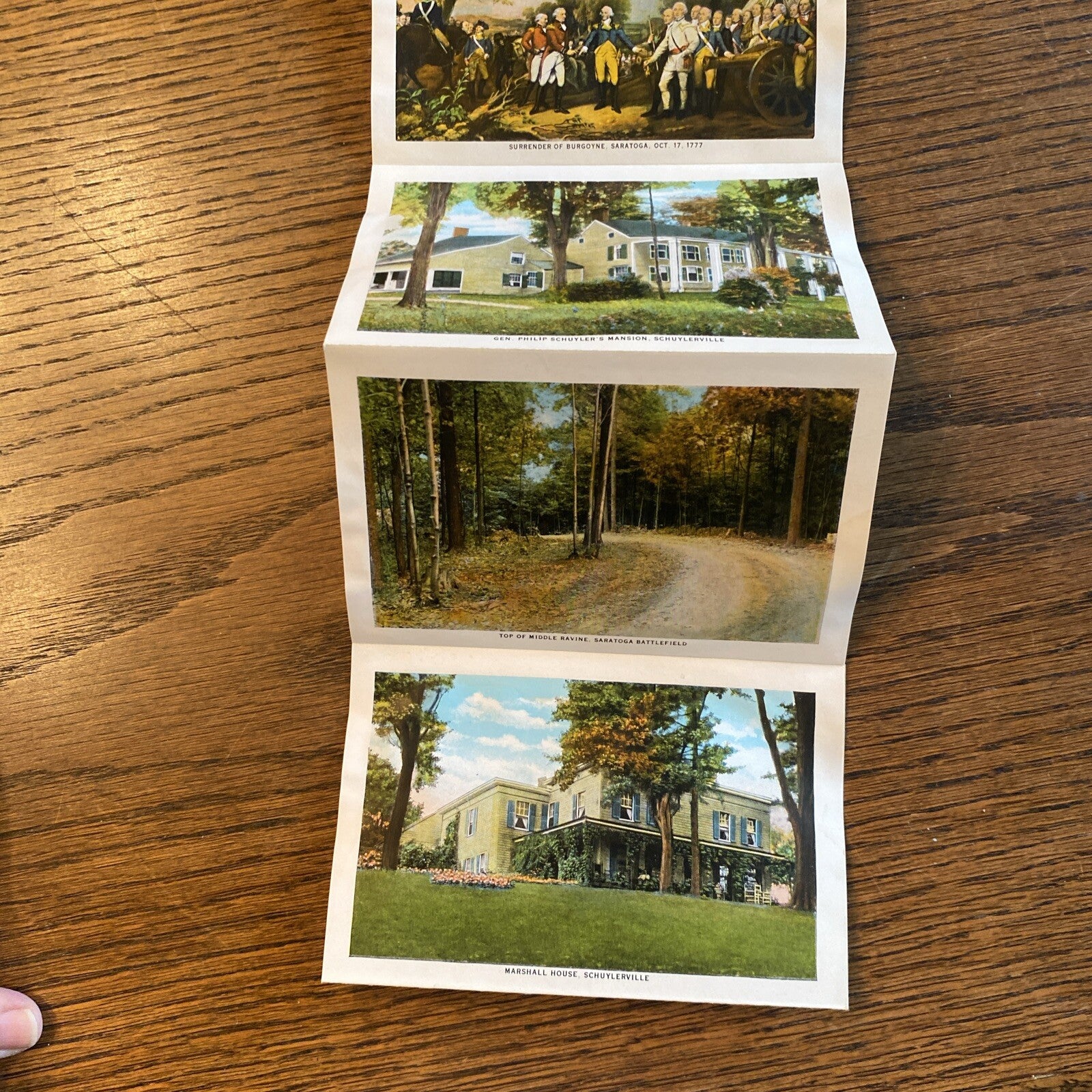 Saratoga Battlefield Bemis Heights New York NY Postcard Souvenir Folder