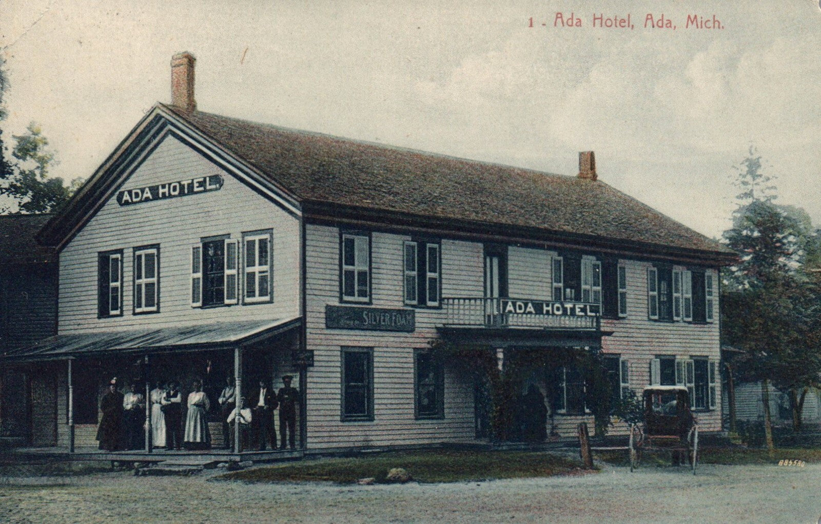 Ada Hotel in Ada Michigan Mich MI Postcard