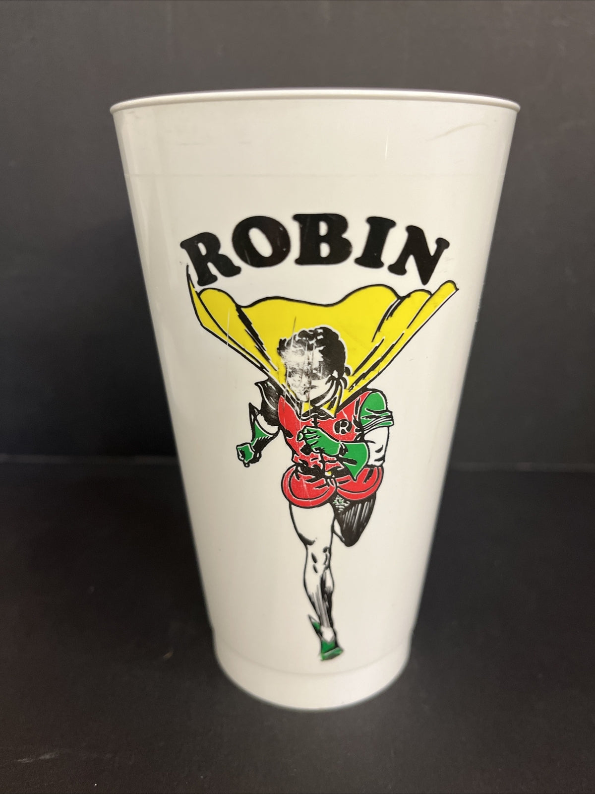 Vintage 1973 7/11 Plastic Slurpee Cup Super Hero "Robin" 