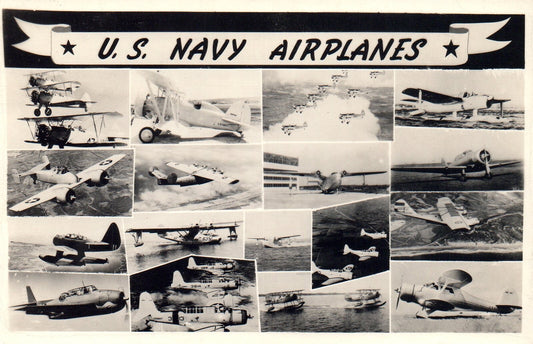 US Navy Airplanes Real Photos of Planes Airplane Postcard