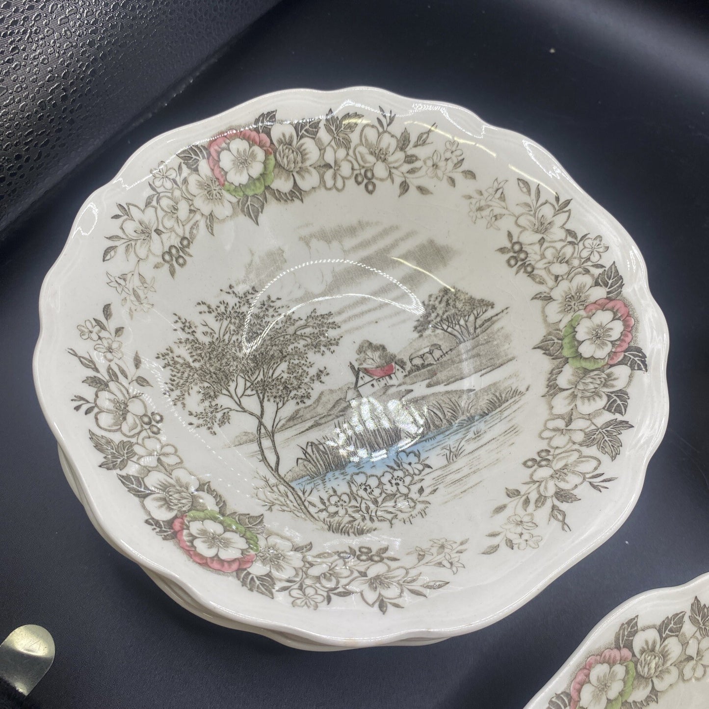 6 Salad Bowls English Staffordshire J & G Meakin Stratford-On-Avon 6.5"