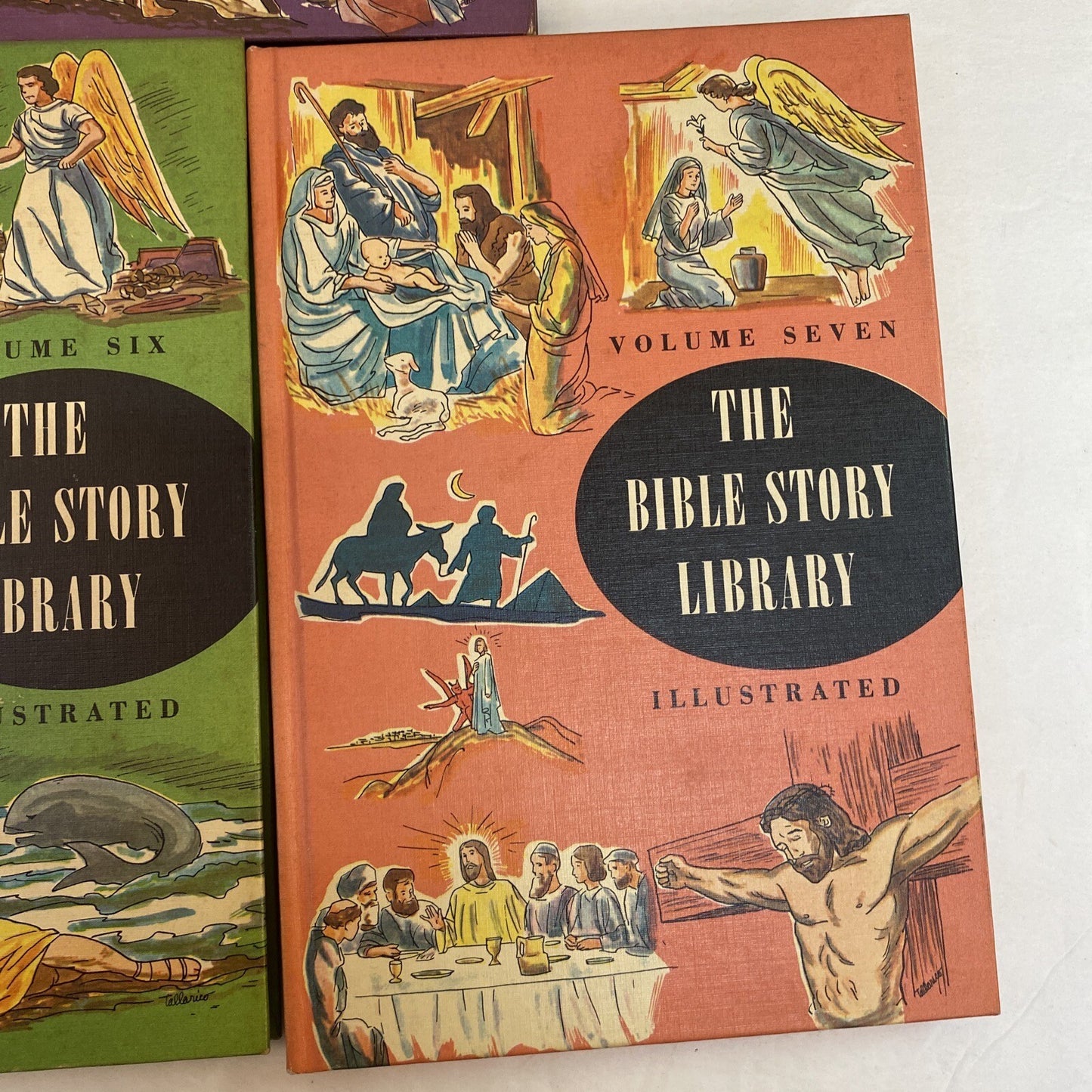 Vintage 1963 The Bible Story Library Illustrated 7 books