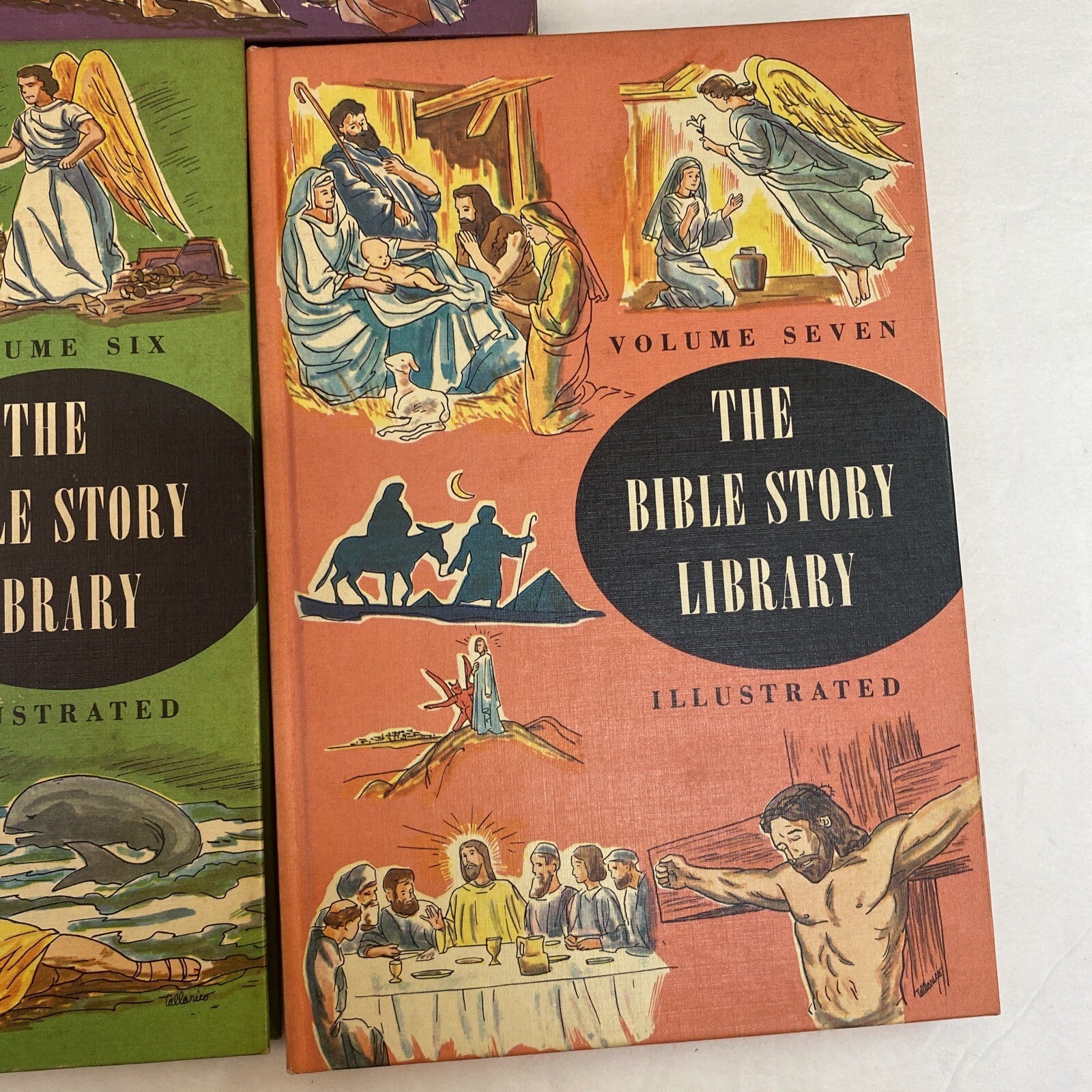 Vintage 1963 The Bible Story Library Illustrated 7 books