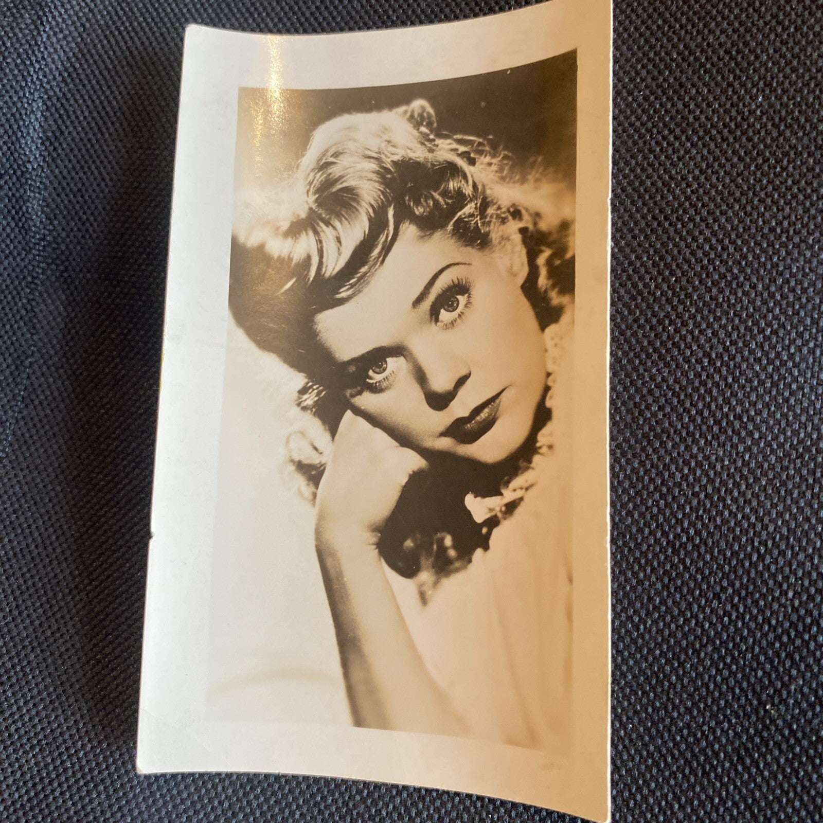 Real Photo  Alice Faye 2.5" x 4" Hollywood Movie Star Fan Club