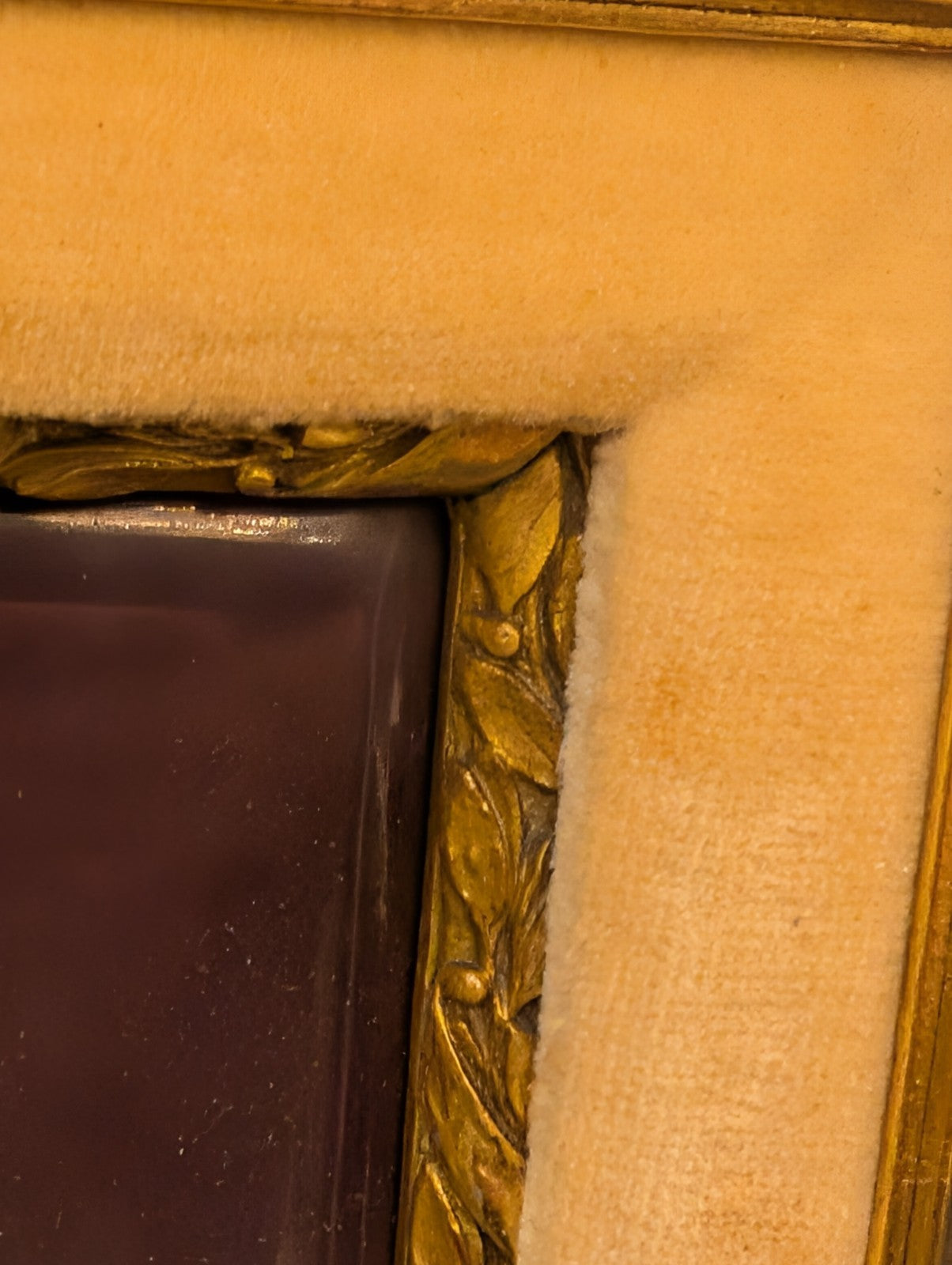 Hand Painted German Porcelain Plaque, Contemplation After Piot Gold Frame KPM ?