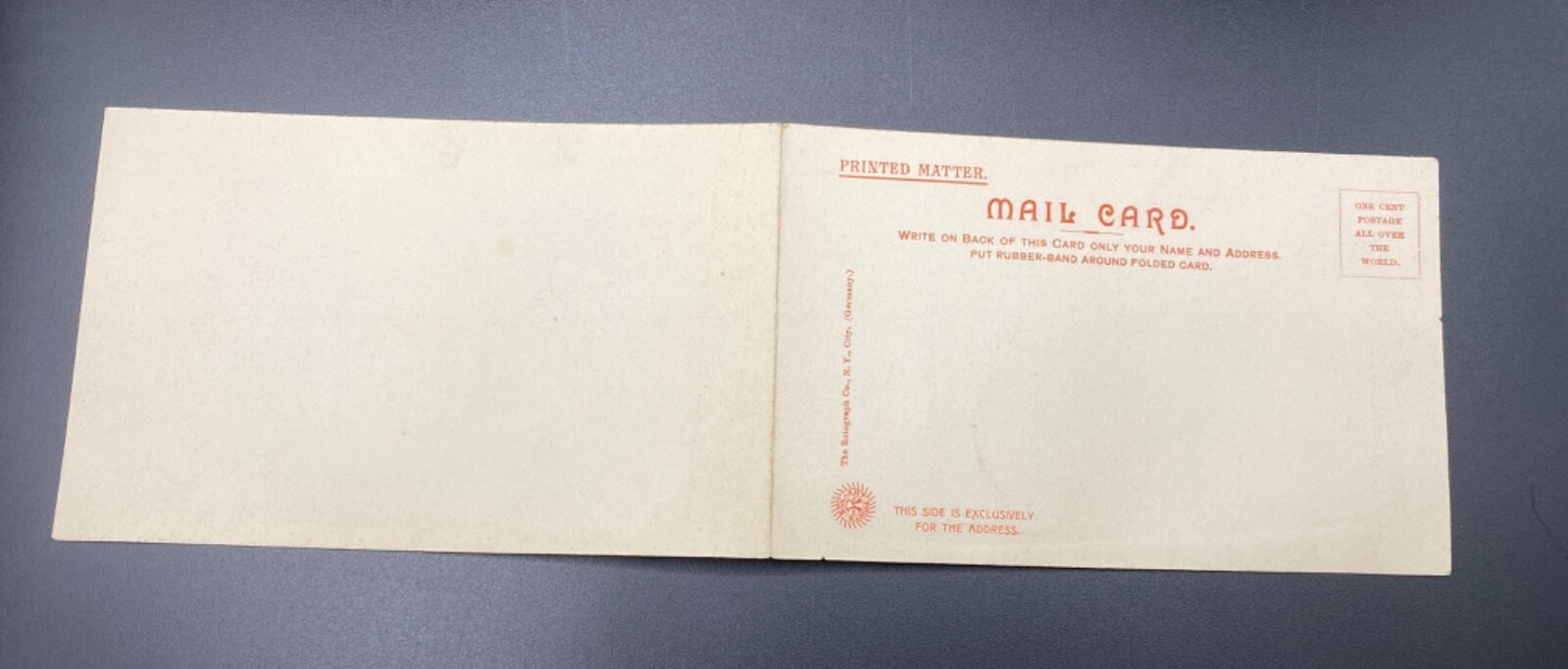 Rare PANORAMIC - 2 card The Campus Yale University New Haven Connecticut CT