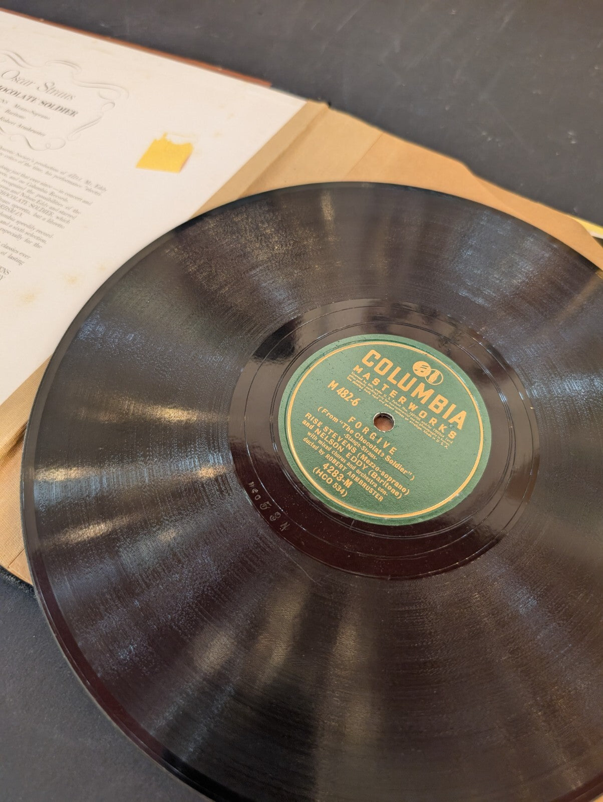 Nelson Eddy Rise Stevens-The Chocolate Soldier 3  10" Set Shellac 78 RPM 1941