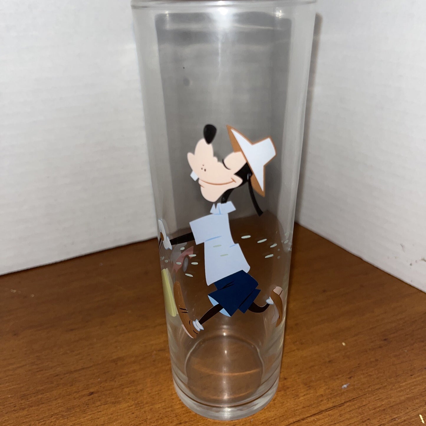 Vintage Libby Libbey Disney Mickey Mouse Glass Ice Tea Vase NICE
