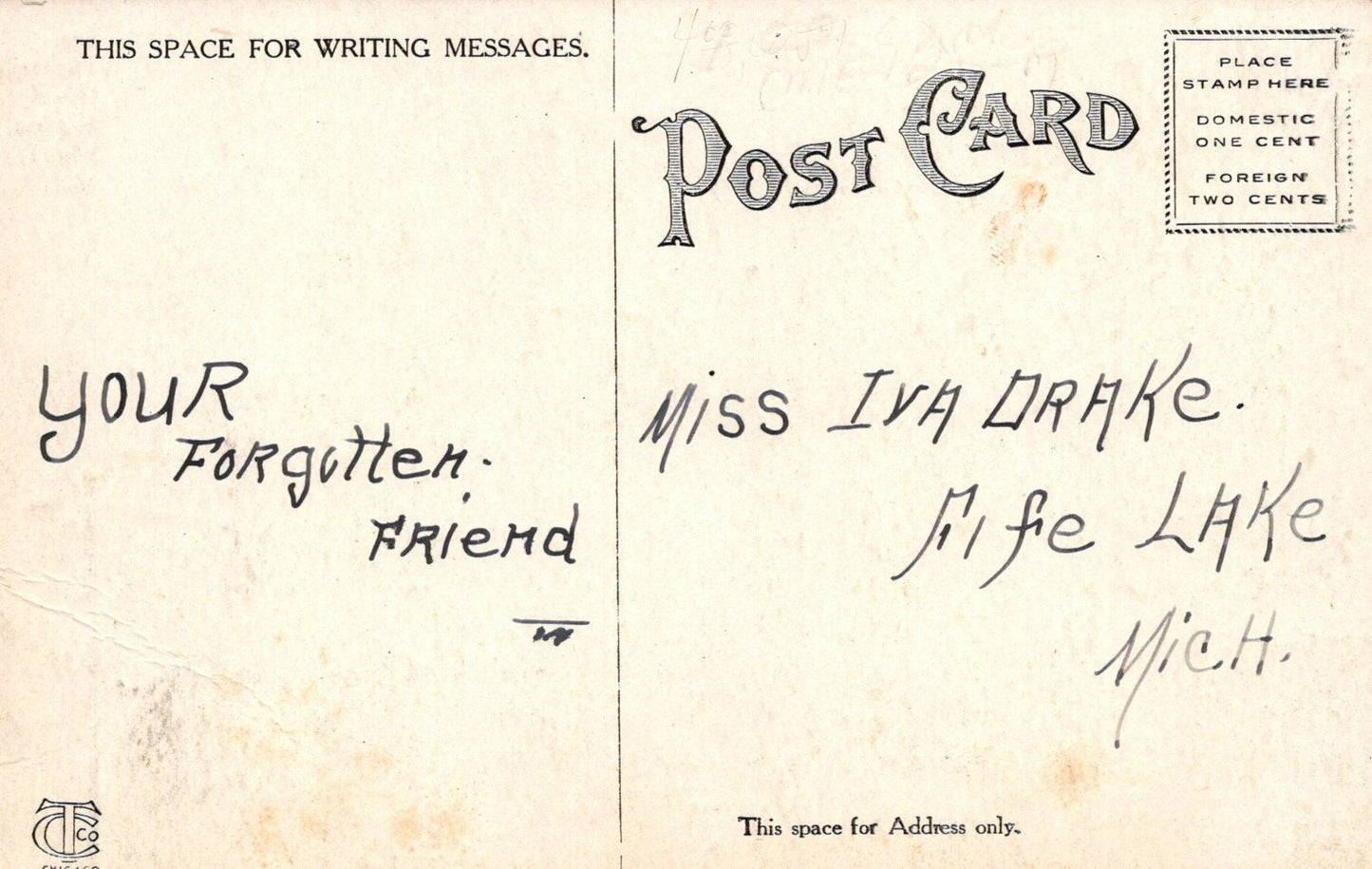 Public School Building Mesick Michigan MI Mich Postcard 9240