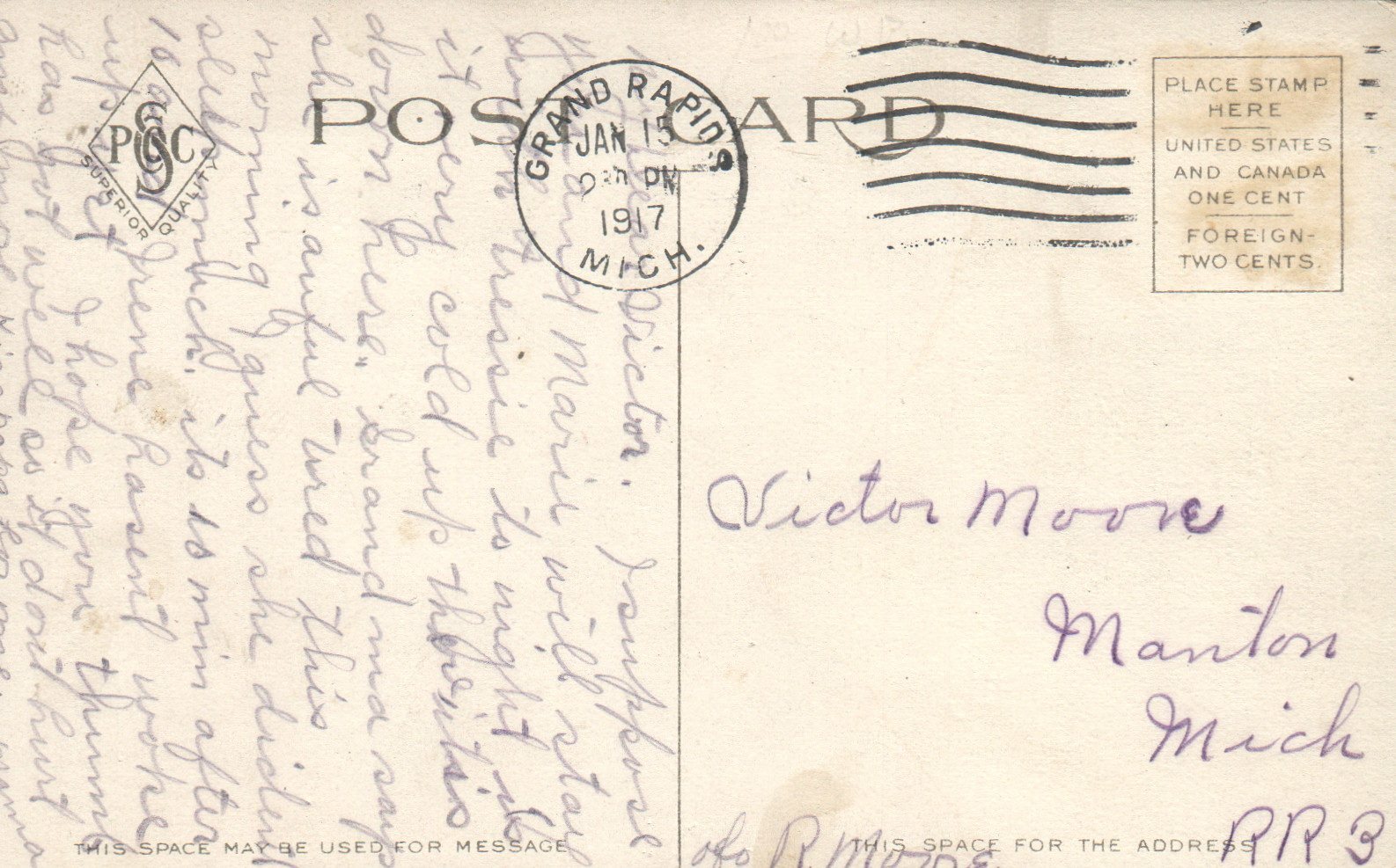 Gymnasium adjoining Central High School, Grand Rapids, Michigan MI Postcard