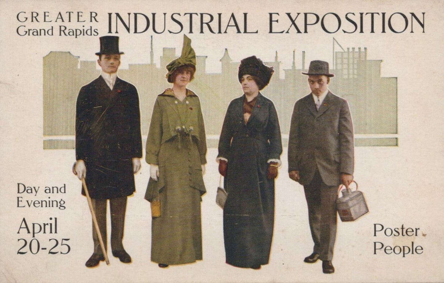 Greater Grand Rapids Industrial Exposition April 20-25 Mich Michigan MI Postcard