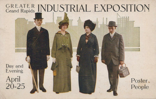 Greater Grand Rapids Industrial Exposition April 20-25 Mich Michigan MI Postcard
