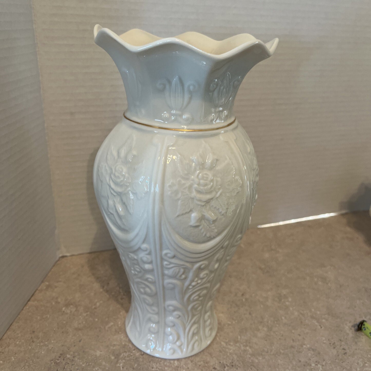 Belleek Romantic Rose Vase