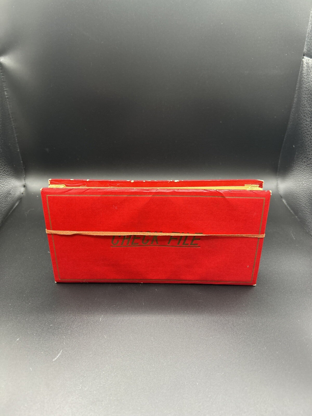 Vintage Red 12 Month Check File Jan-Dec Made in Japan