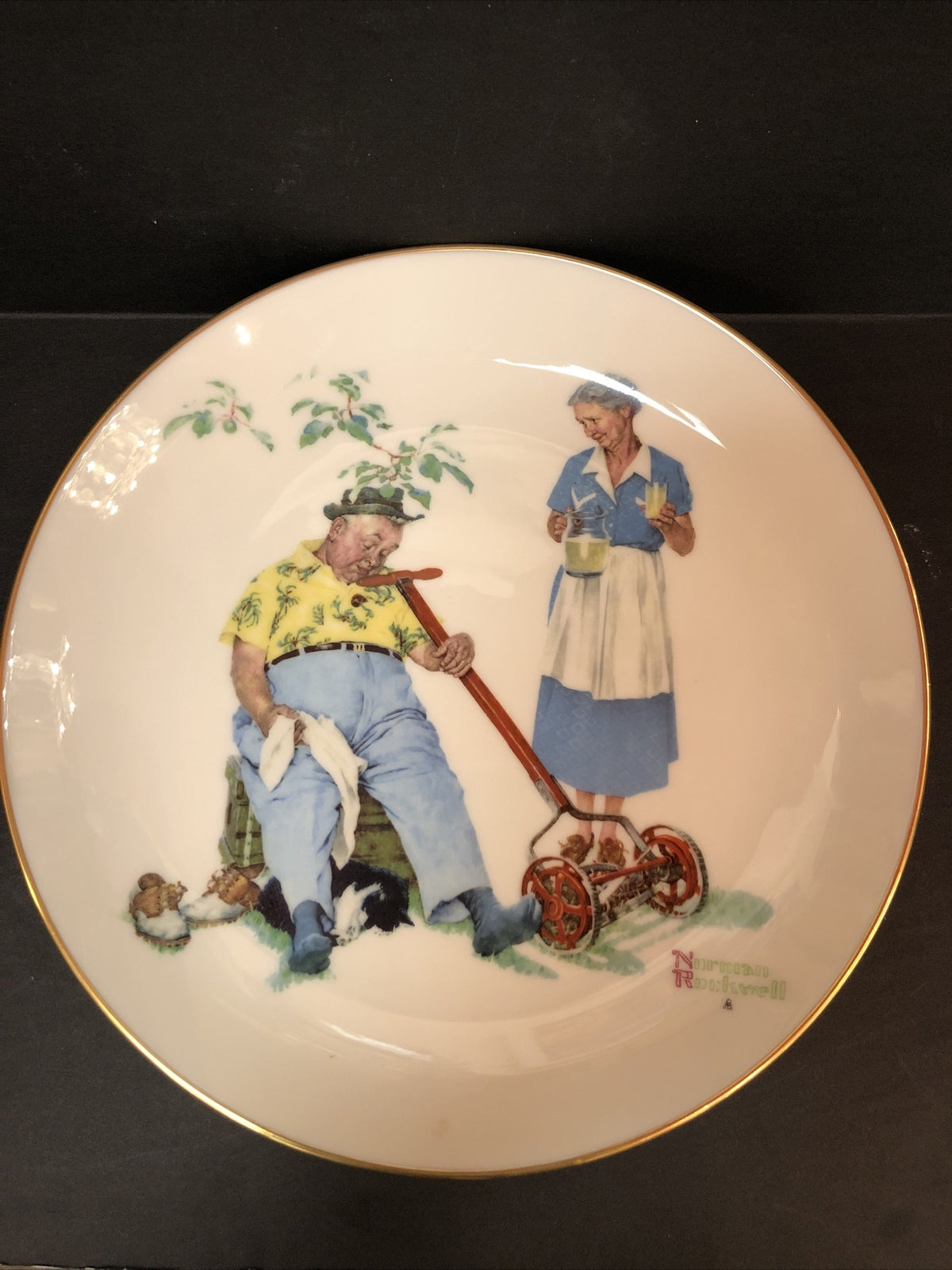  1978 Gorham Norman Rockwell Four Seasons Collector Plates Limited Edition Boxed