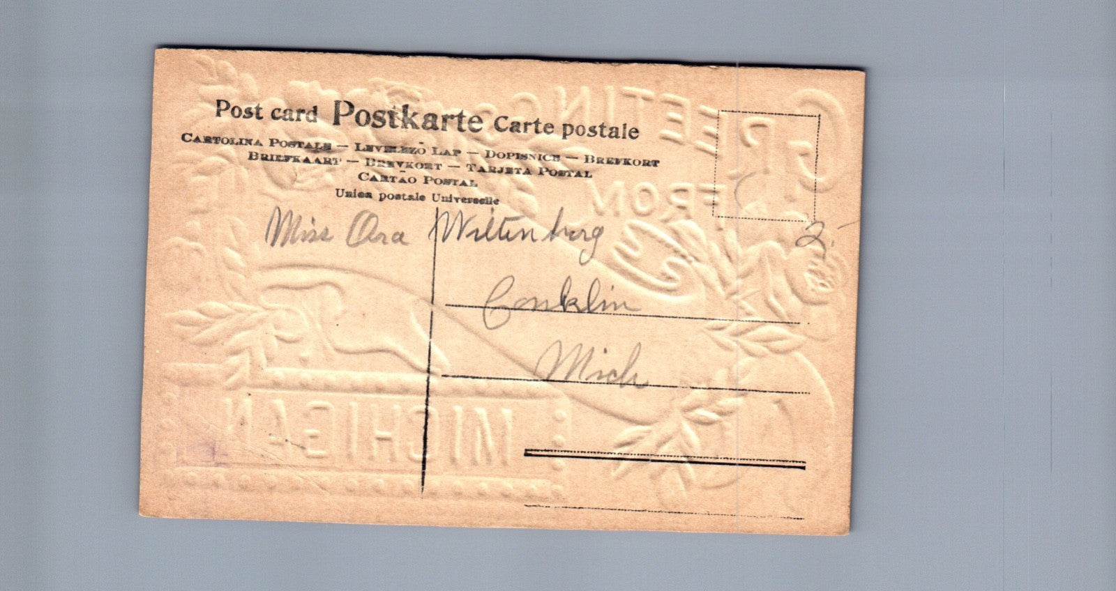 Greetings From Coopersville MI Michigan Postcard