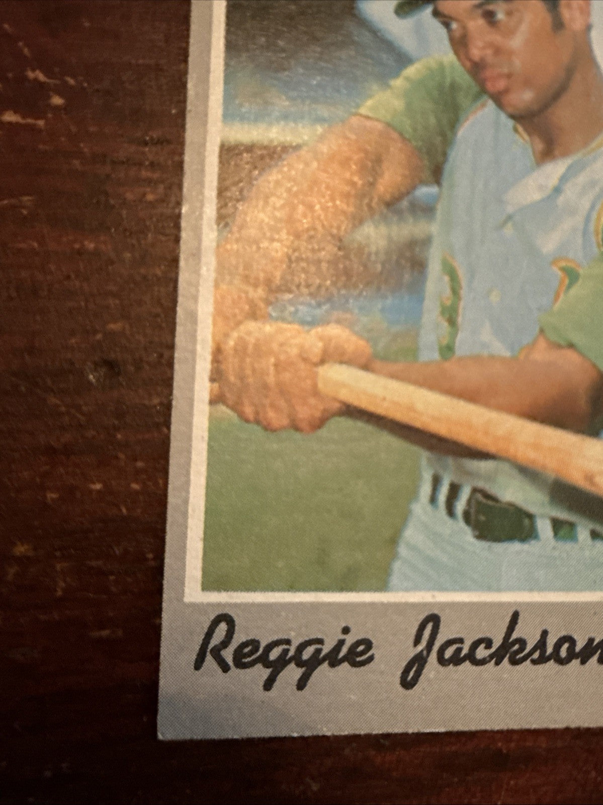 1970 Topps #140 Reggie M Jackson Bat Swing Baseball Card