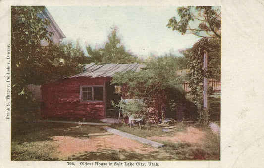 764 Oldest House in Salt Lake City UT Utah Postcard