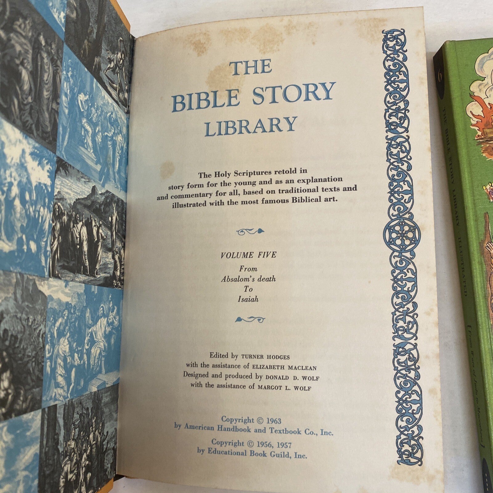 Vintage 1963 The Bible Story Library Illustrated 7 books
