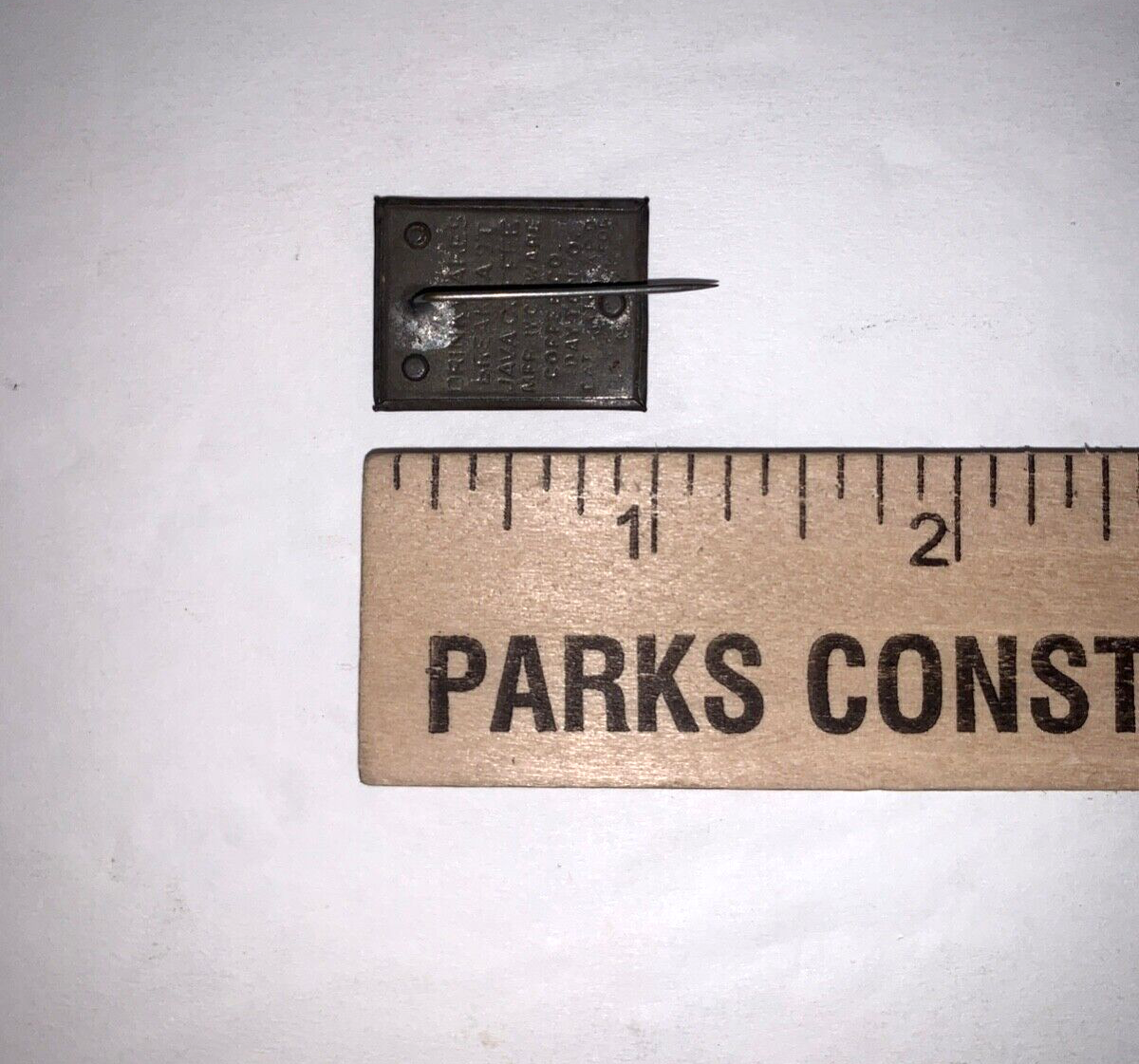 Vintage Java Coffee Souvenir Country Flag (Roumania) Pinback