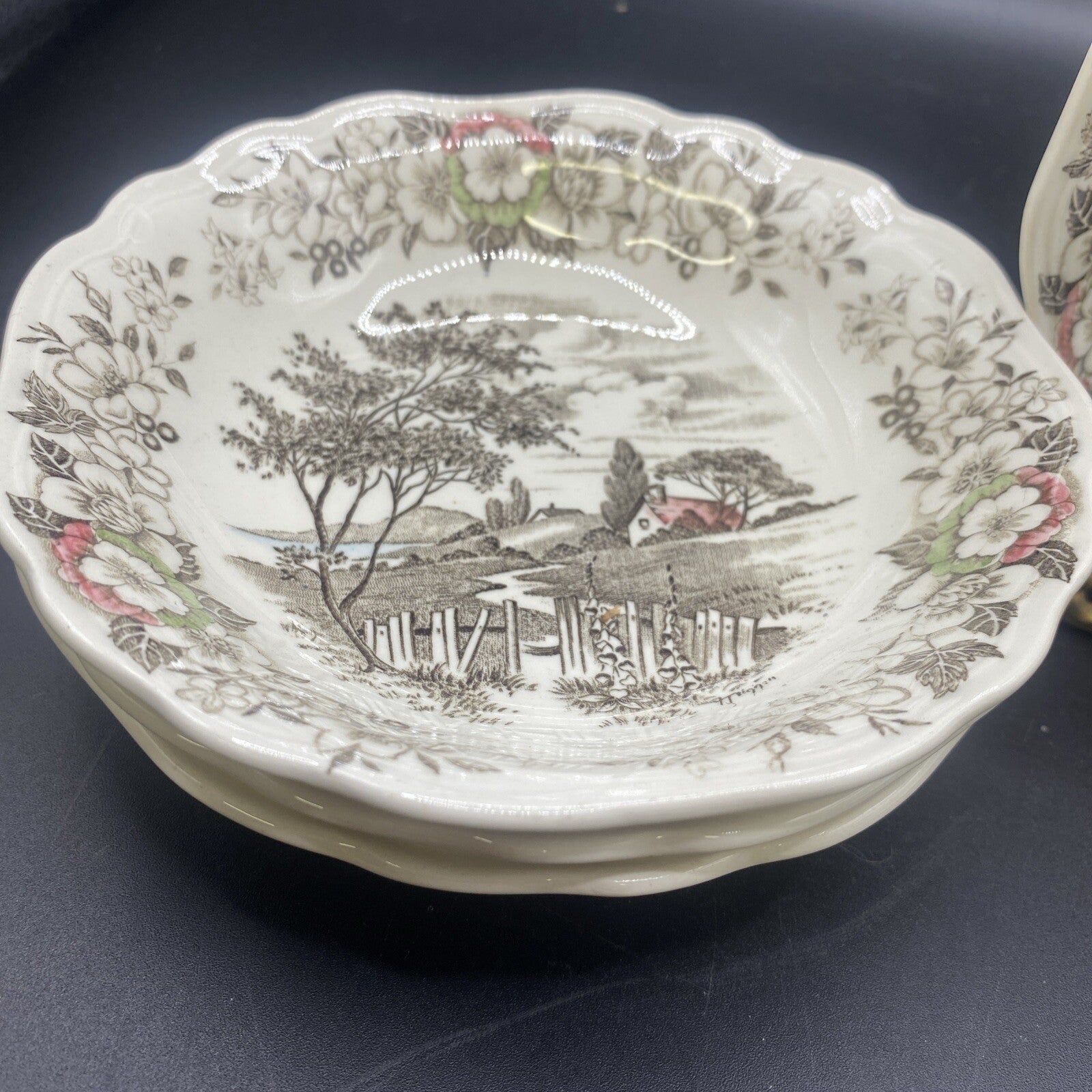 5 Fruit Bowls English Staffordshire J & G Meakin Stratford-On-Avon 5.25"