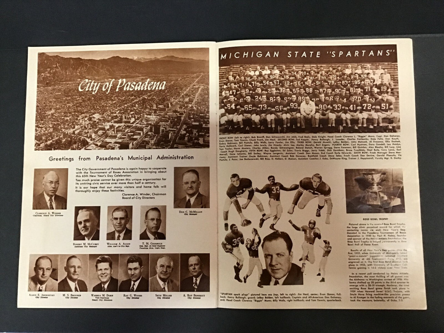 January 1954 Vol 18 Pasadena Tournament Of Roses Pictorial Rose Bowl Magazine 