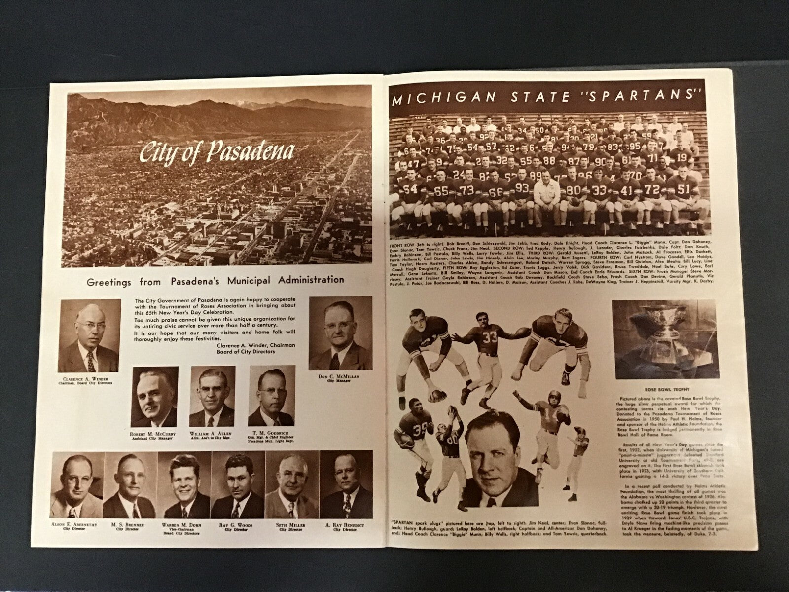 January 1954 Vol 18 Pasadena Tournament Of Roses Pictorial Rose Bowl Magazine 