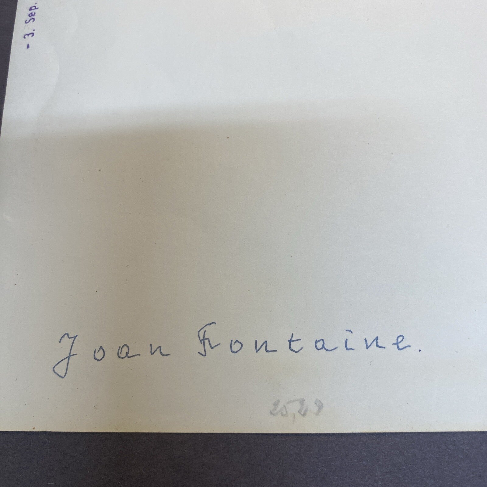 Hollywood Movie Star Joan Fontaine Real PHOTO 8 x 10  501A