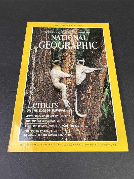 August 1988 National Geographic Lemurs one the Edge of Survival 
