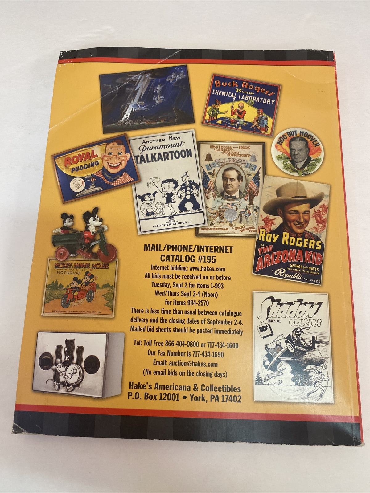 2008 HAKE's Americana Collectibles Catalog #195 Sept 2-4 color