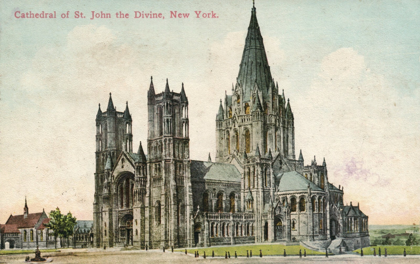 Cathedral Of St John The Divine  NY New York Postcard