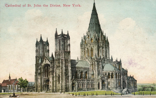 Cathedral Of St John The Divine  NY New York Postcard