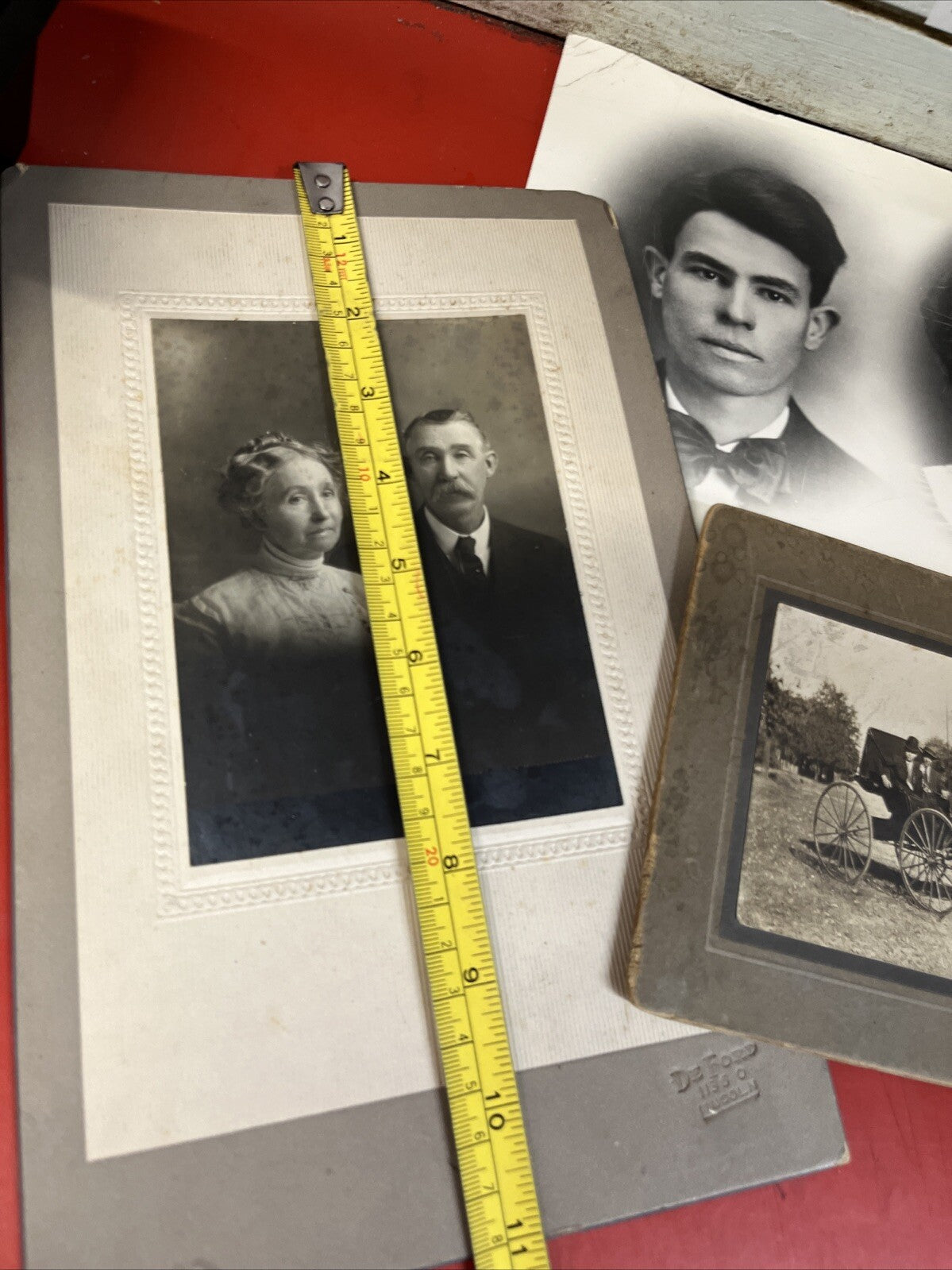 ANTIQUE 1900's ORIGINAL PEOPLE  PHOTO LOT - 3