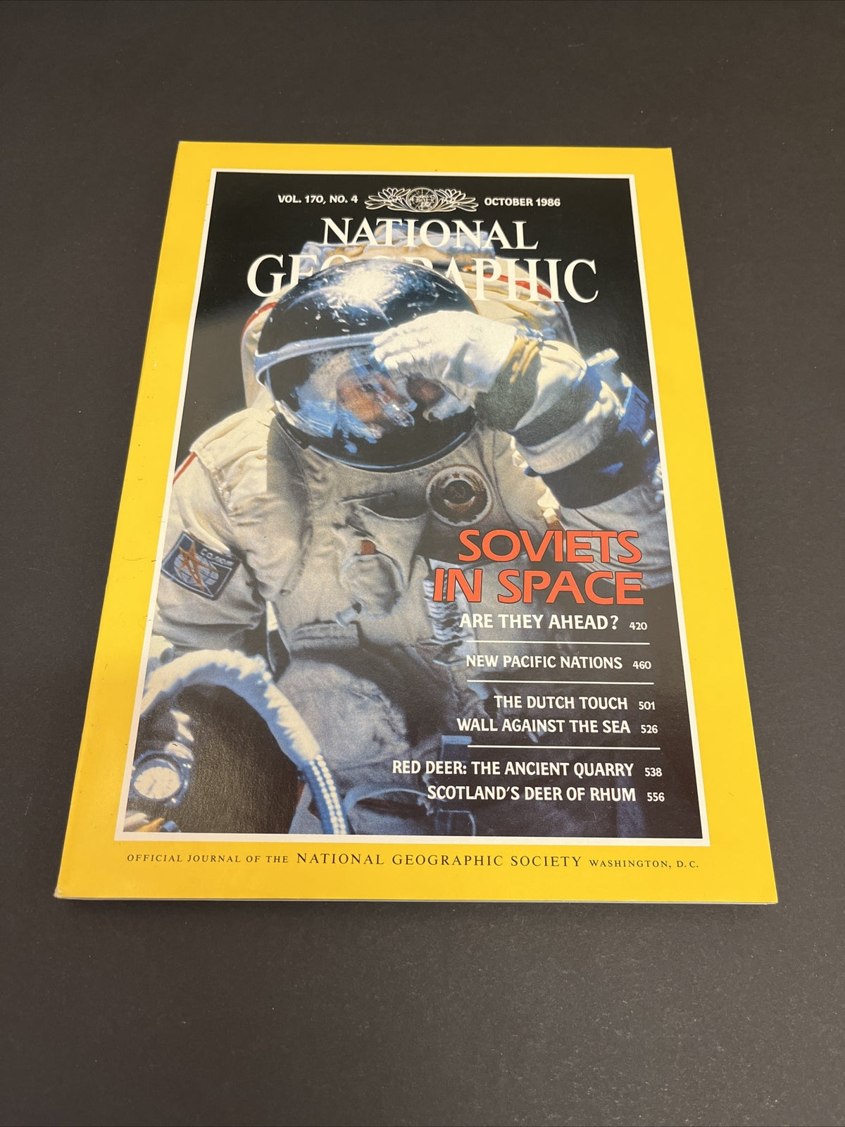 October 1986 National Geographic Soviets in Space