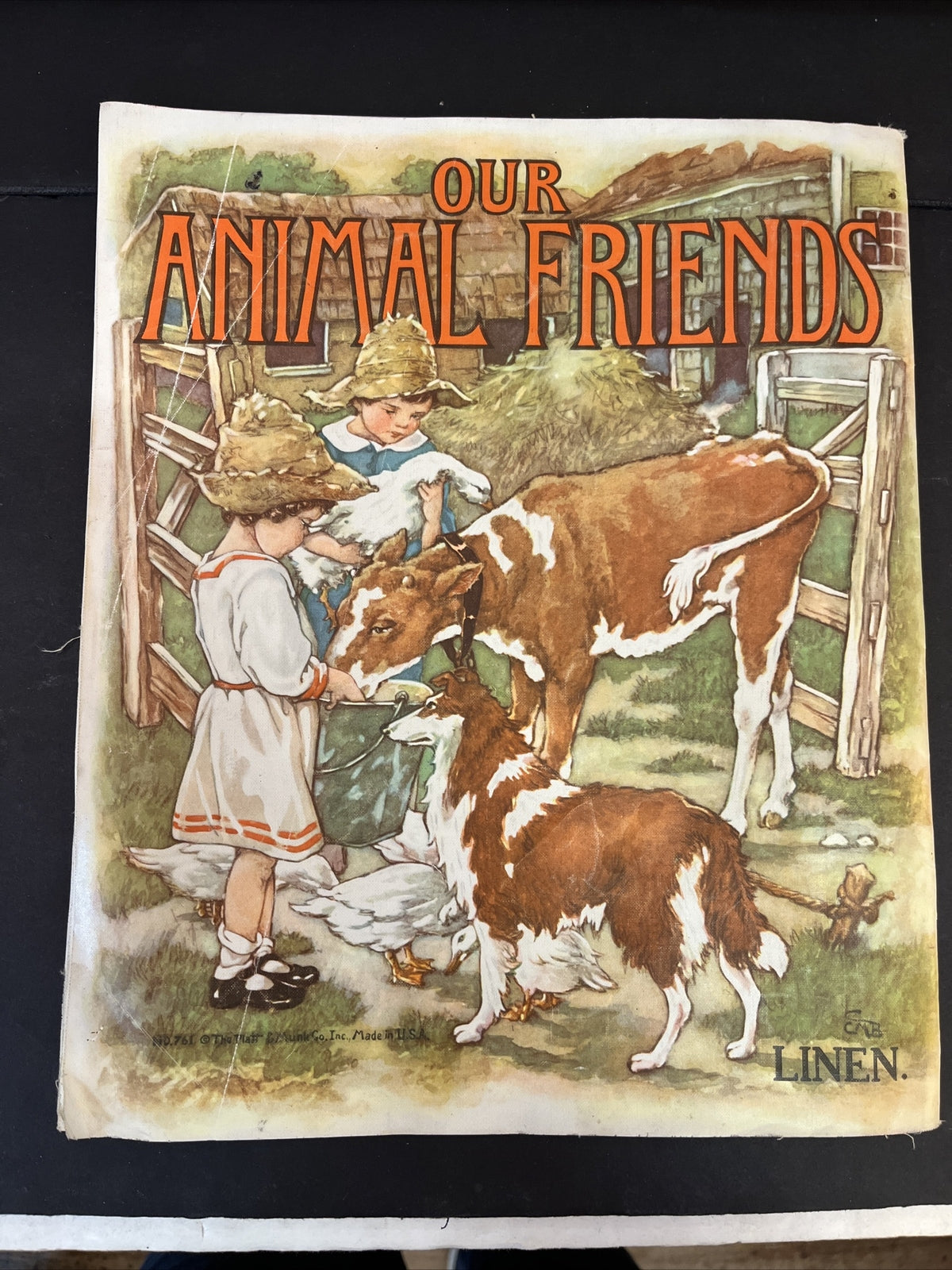 RARE 1927 OUR ANIMAL FRIENDS, Platt and Munk, LINEN Very Good +++ condition