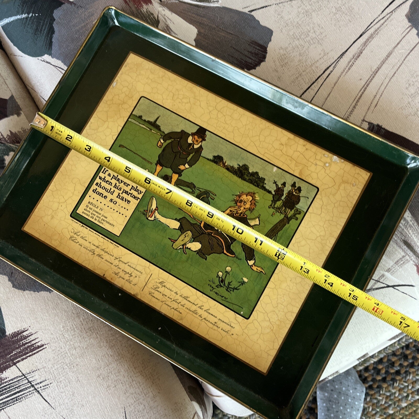 Vintage Print Rules of Golf, Charles Crombie, RULE IV