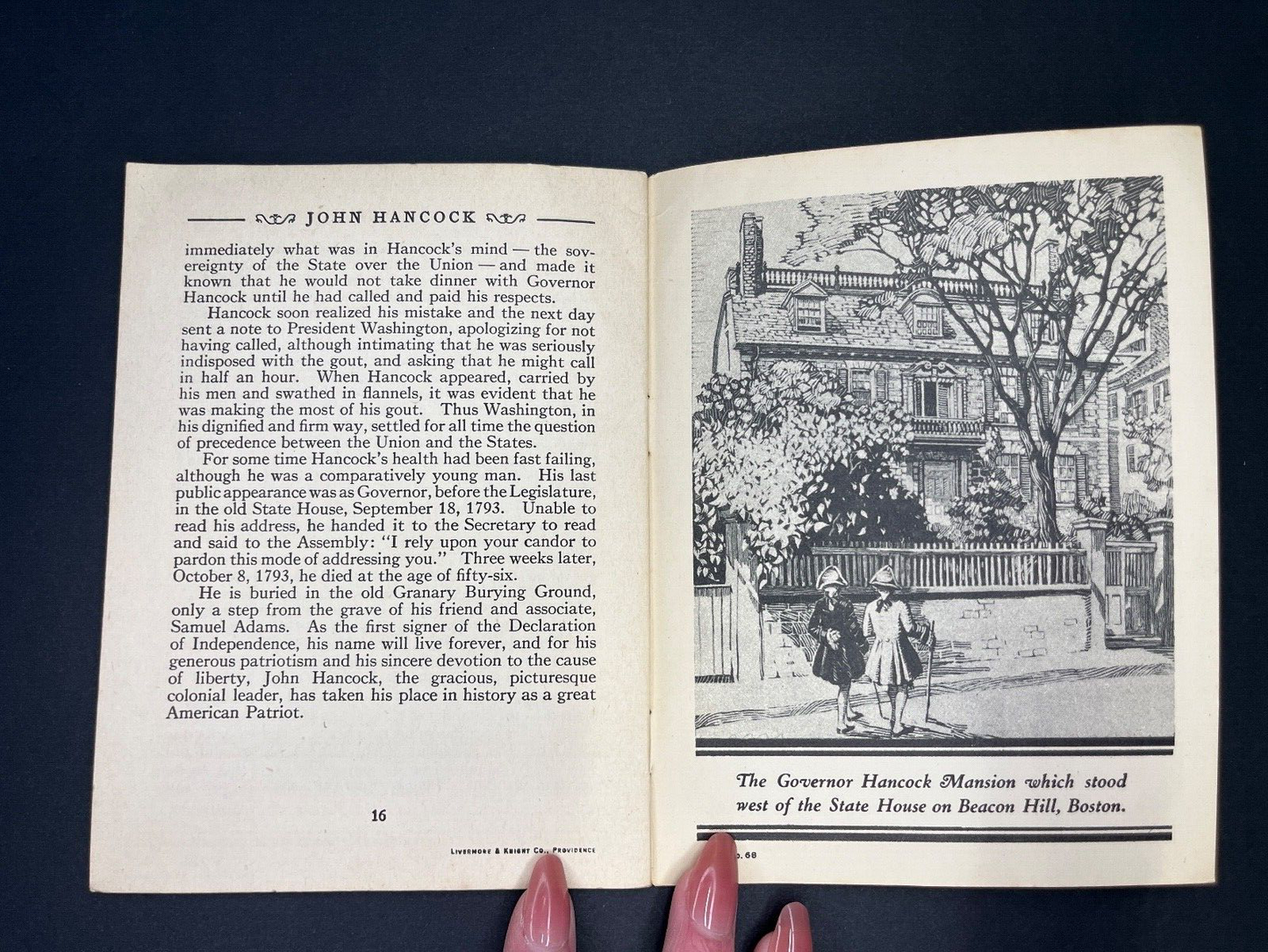 Vintage "John Hancock" John Hancock Life Insurance Ad Book