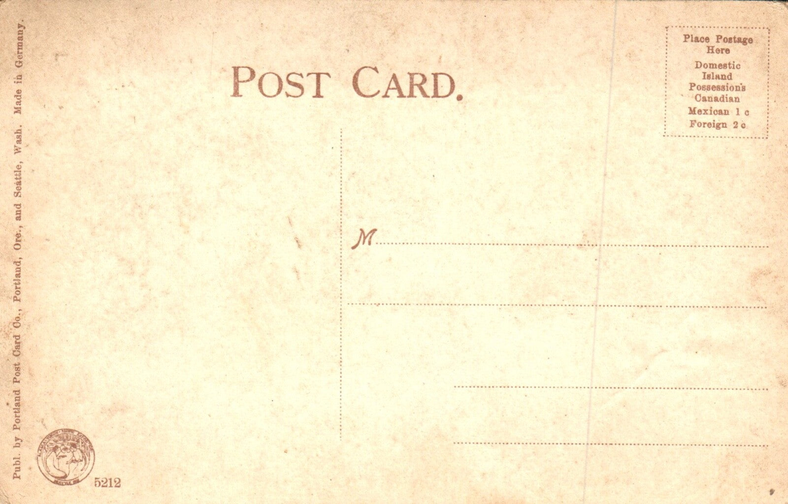 Looking East from Agriculture Building in Seattle Washington WA Postcard