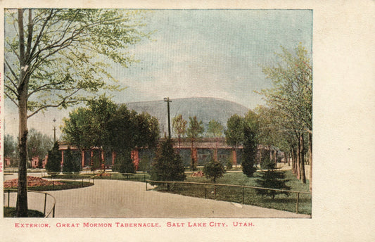 No 954 Exterior Great Mormon Tabernacle Salt Lake City  UT Utah Postcard