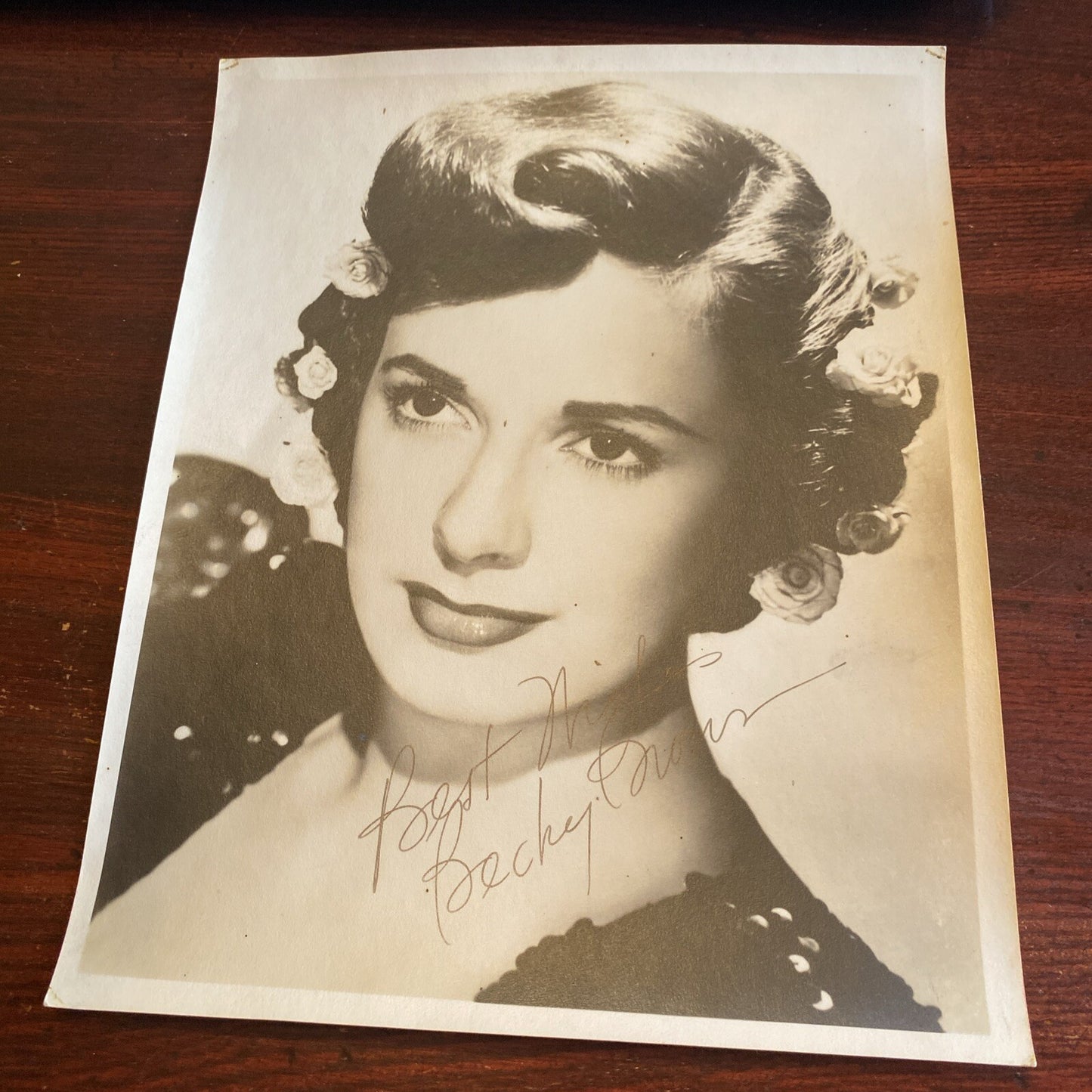 Hollywood Movie star Becky Brown AUTOGRAPHED INK Real PHOTO 8 x 10