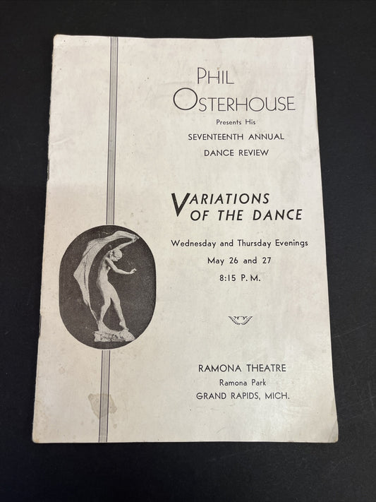 Vintage 17th Annual Dance Review "Variations of the Dance" Grand Rapids, MI
