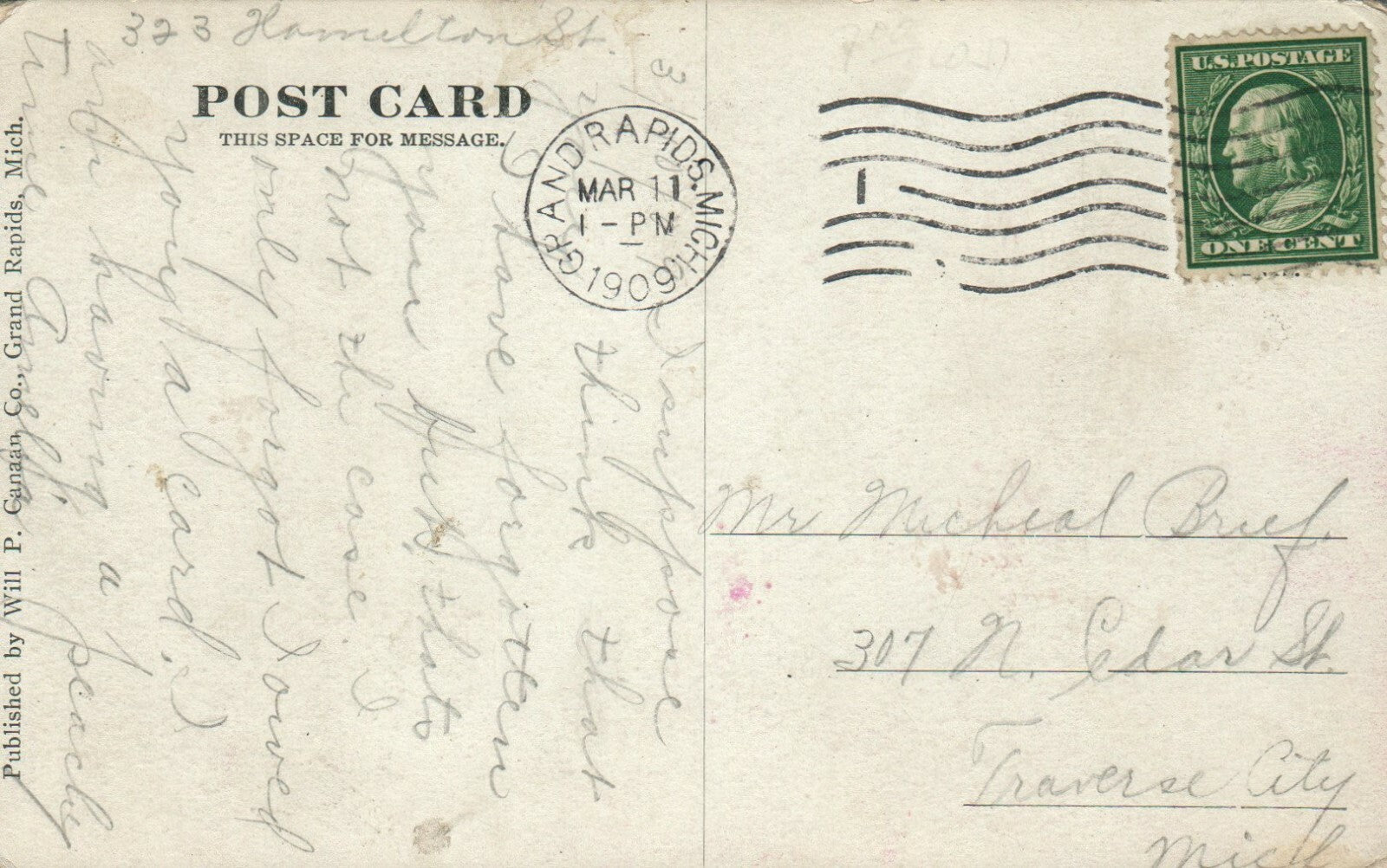 1049 Balloon Race Reeds Lake Michigan MI Postcard