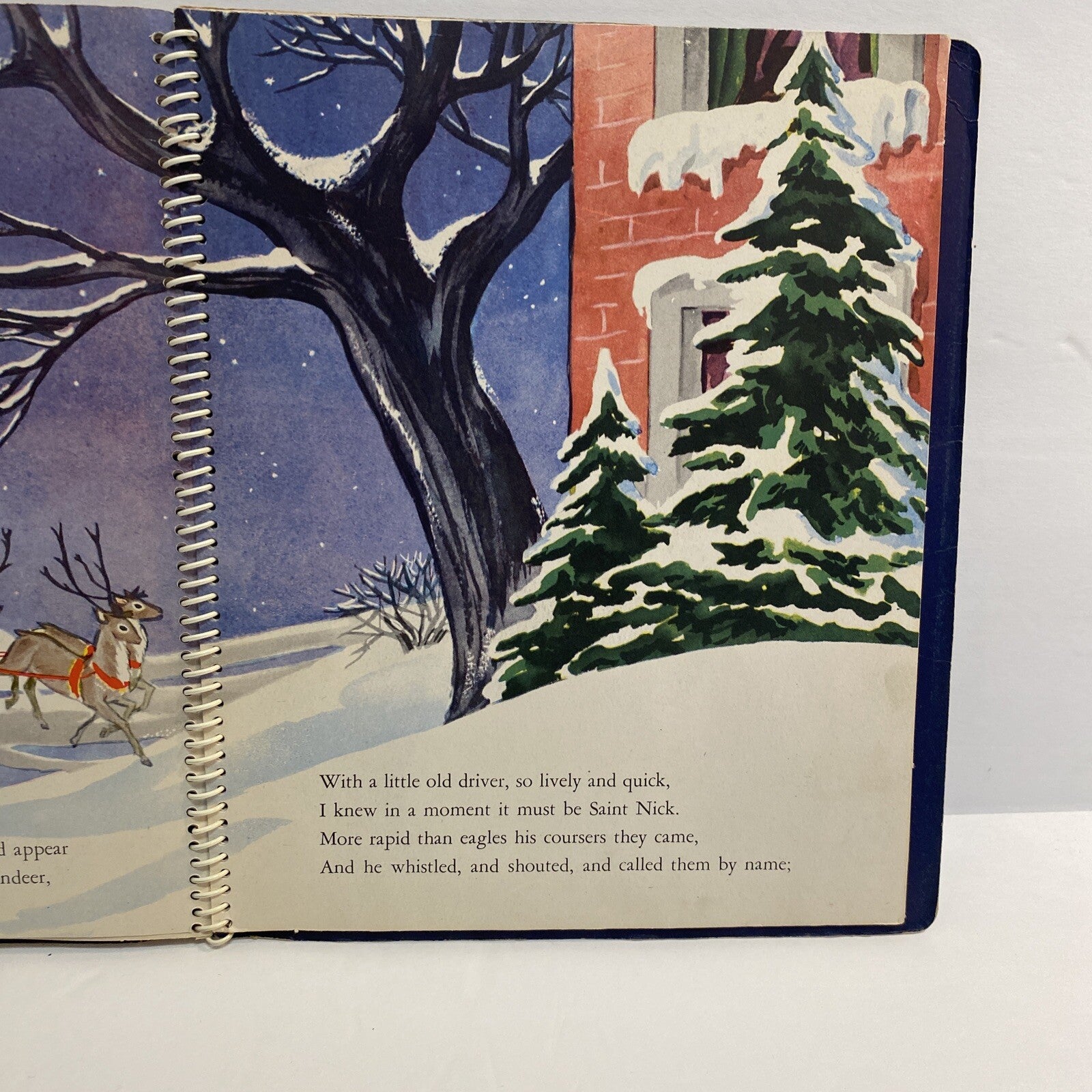 RARE VTG 1944 The Night Before Christmas Animated By Meg Wohlberg Pop Ups USA