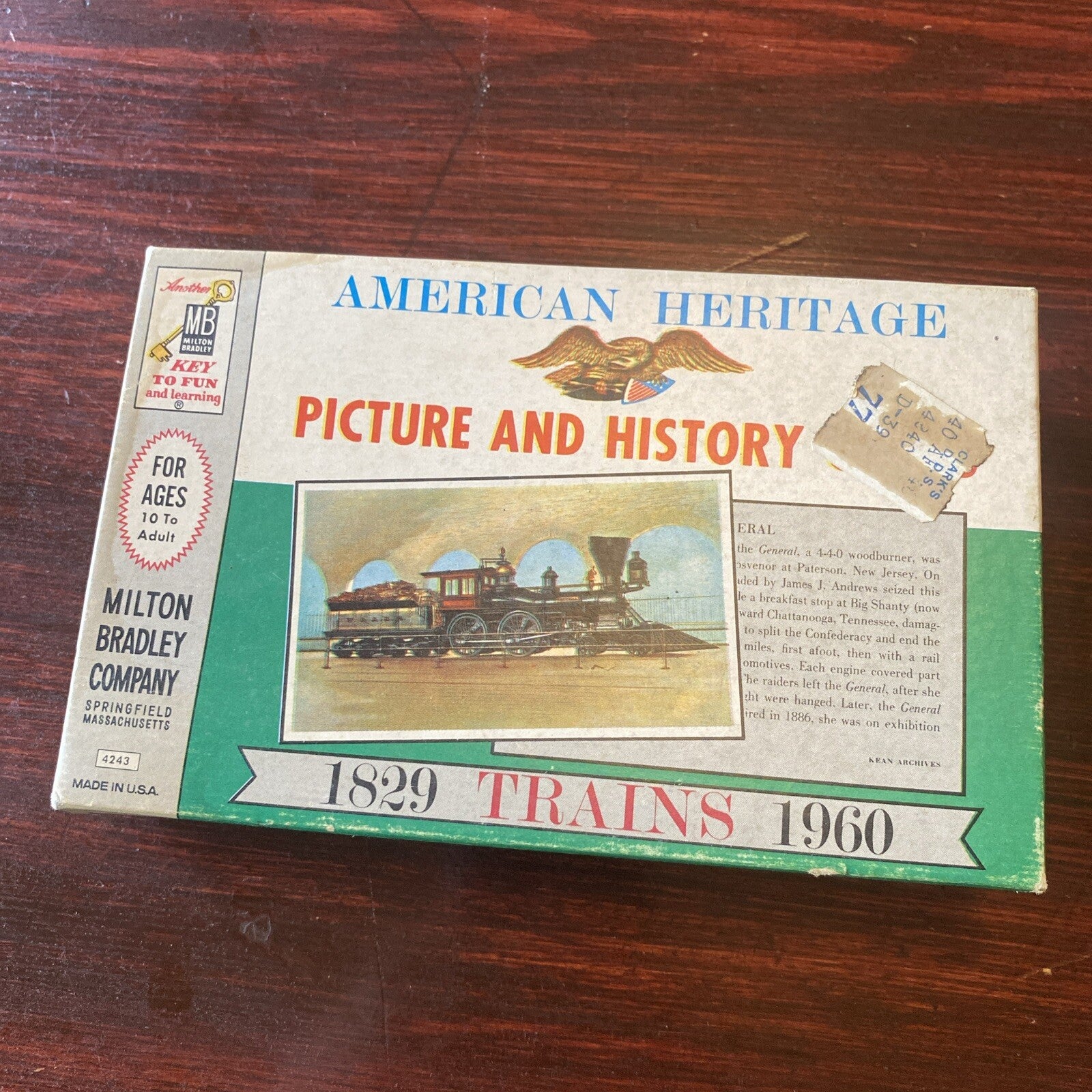 Complete Set of 40 American Heritage Picture and History Cards -Trains 1829-1960