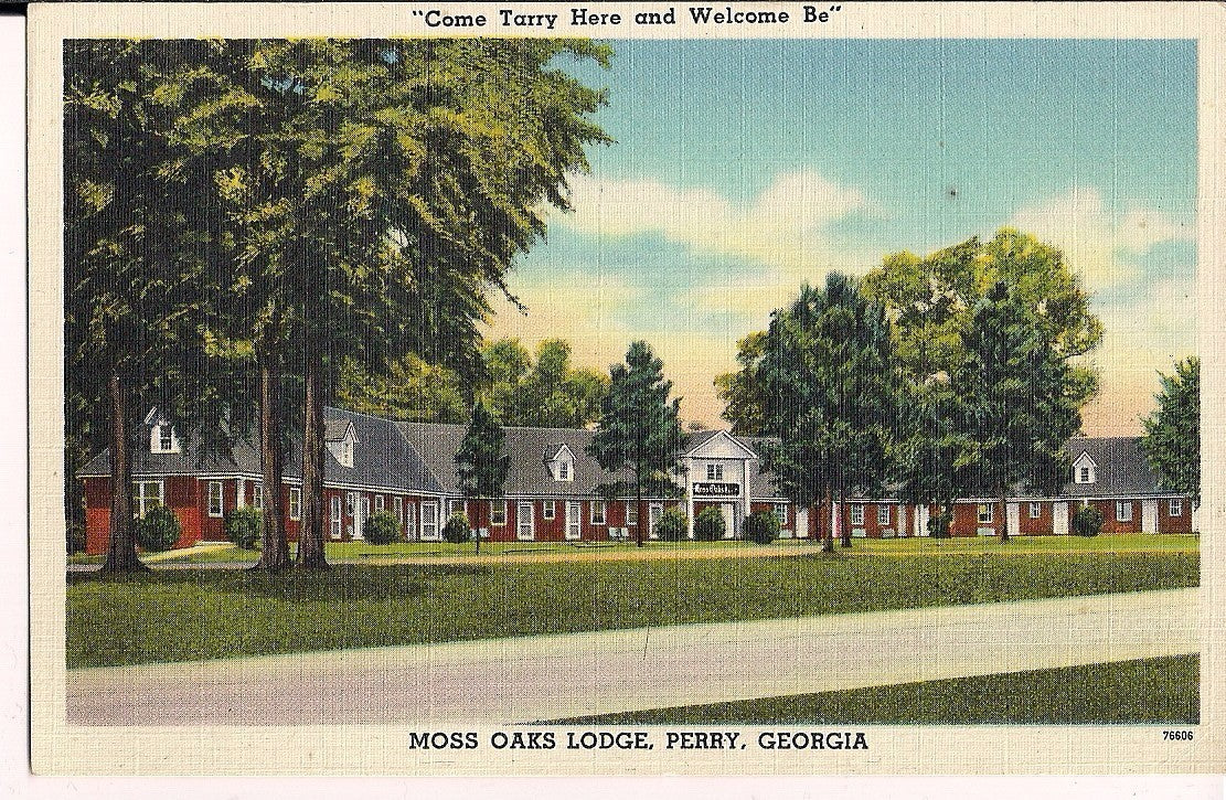 Moss Oaks Lodge Perry Georgia GA  Postcard