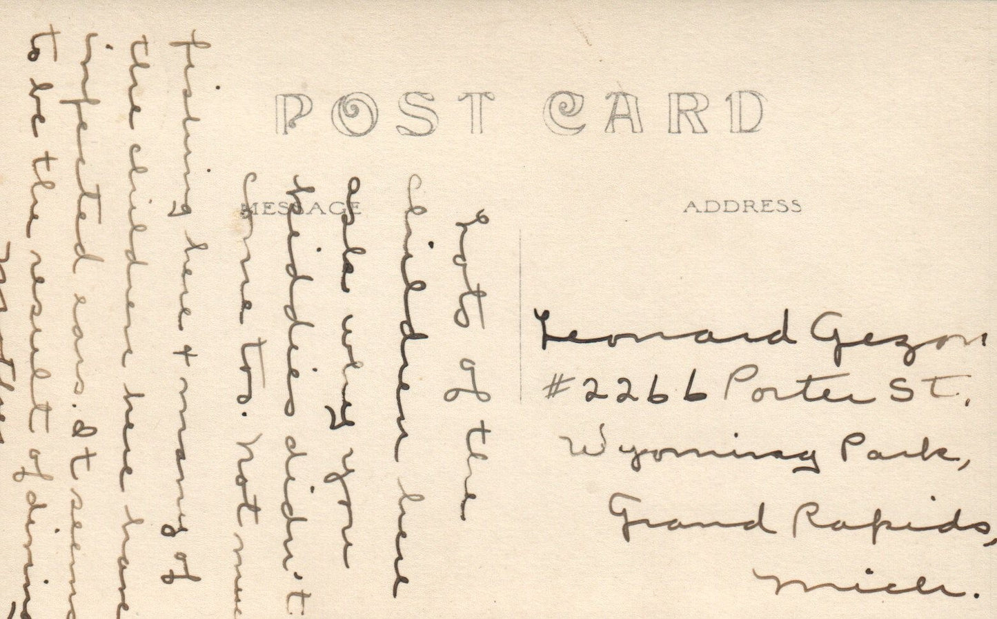 Lakeside Amusement Park Whitefish Lake Pierson MI Michigan Mich Postcard