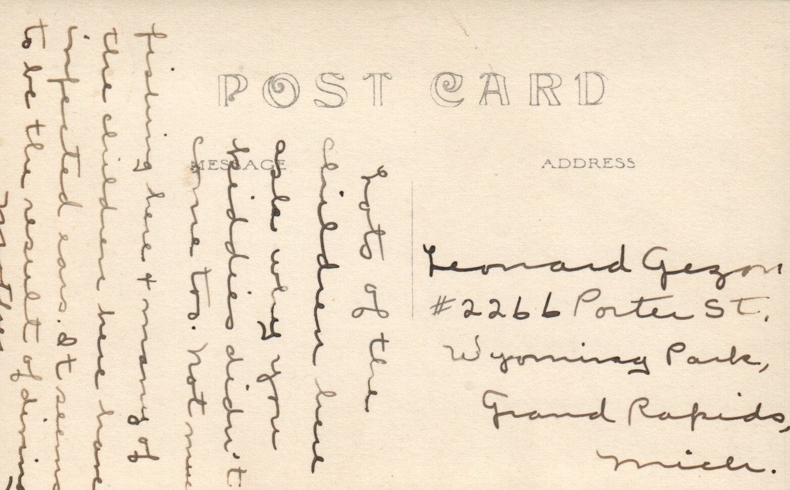 Lakeside Amusement Park Whitefish Lake Pierson MI Michigan Mich Postcard