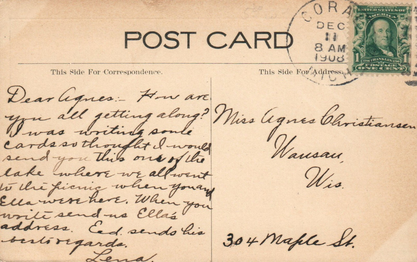 A Cool Spot at Buchanan's Resort in Coral Michigan MI Postcard